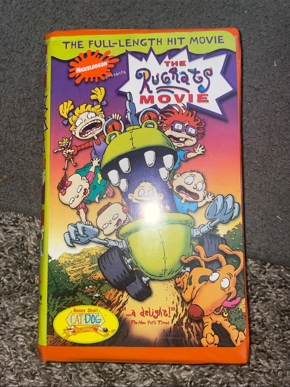 Nickelodeon The Rugrats Movie VHS — Green, Orange & Purple Cover